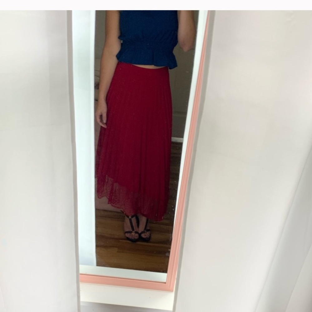 NWT ALC Claude lace trimmed pleated skirt - Picture 4 of 6